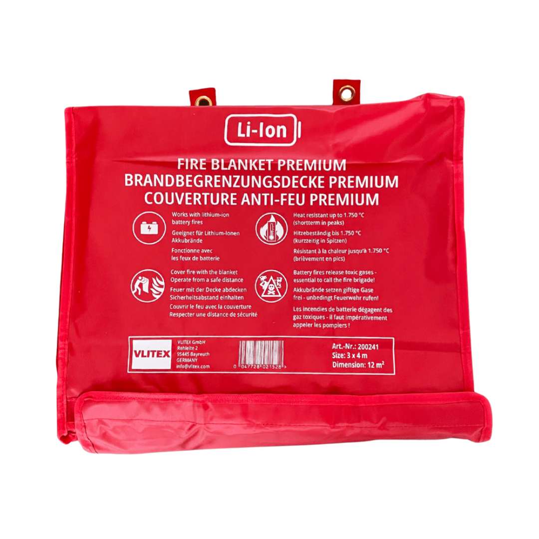 E-Scooter Fire Blanket in cover