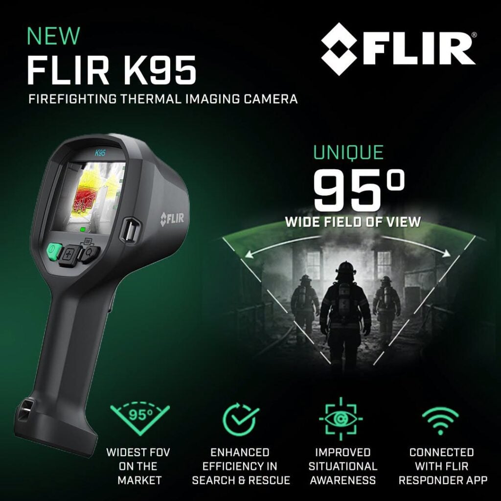 Field of view image Flir K95 thermal imaging camera